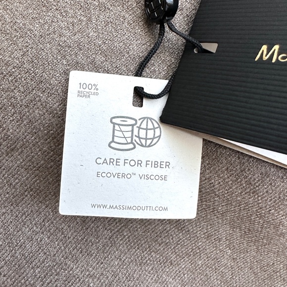 MASSIMO DUTTI taupe brown oversized cardigan - Picture 10 of 13